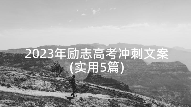 2023年励志高考冲刺文案(实用5篇)