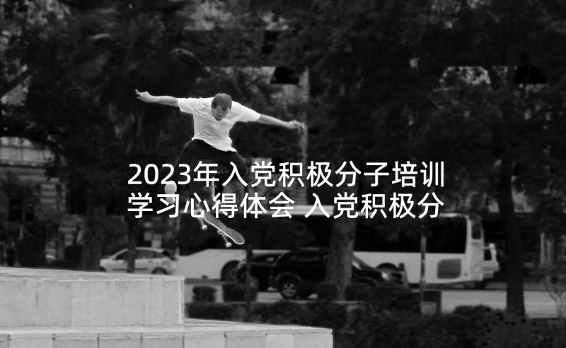 2023年入党积极分子培训学习心得体会 入党积极分子培训班学习心得(优质8篇)