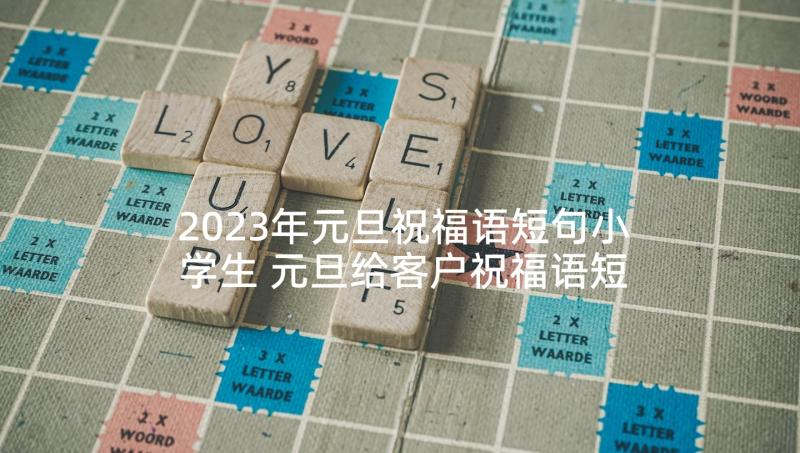 2023年元旦祝福语短句小学生 元旦给客户祝福语短句(汇总9篇)