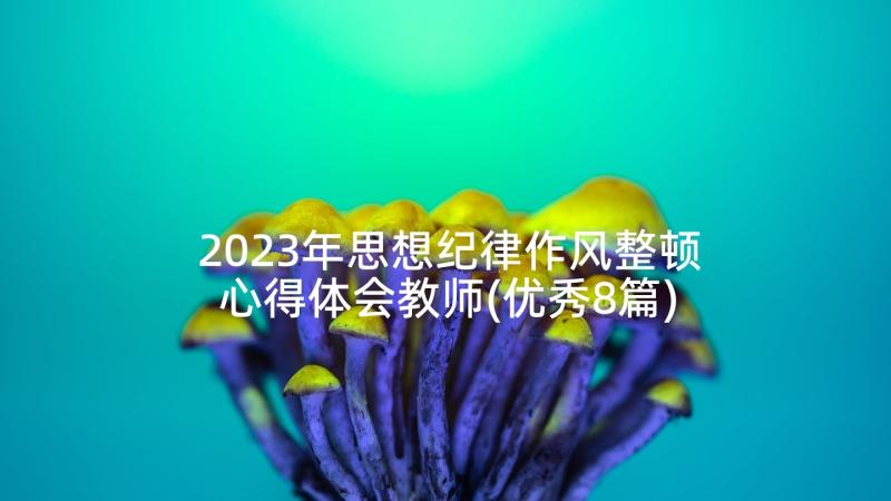 2023年思想纪律作风整顿心得体会教师(优秀8篇)