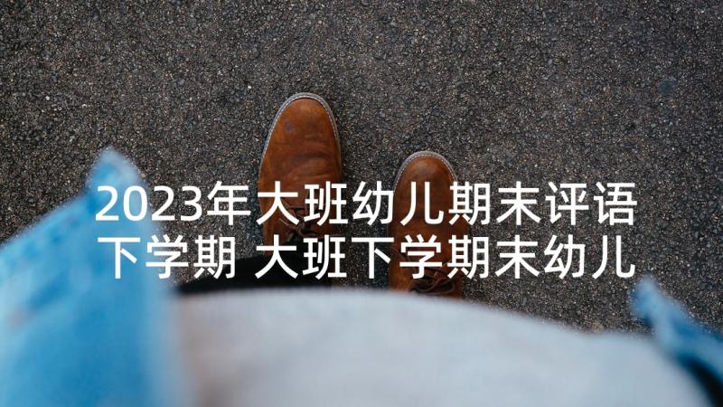 2023年大班幼儿期末评语下学期 大班下学期末幼儿评语(模板5篇)