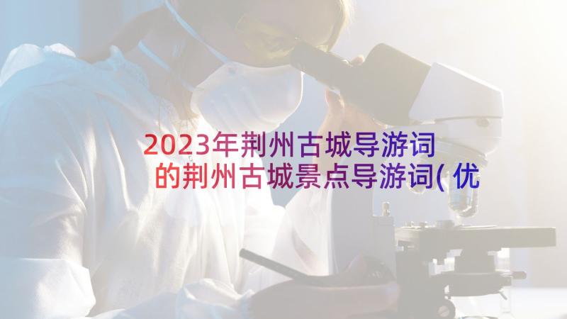 2023年荆州古城导游词 的荆州古城景点导游词(优质7篇)