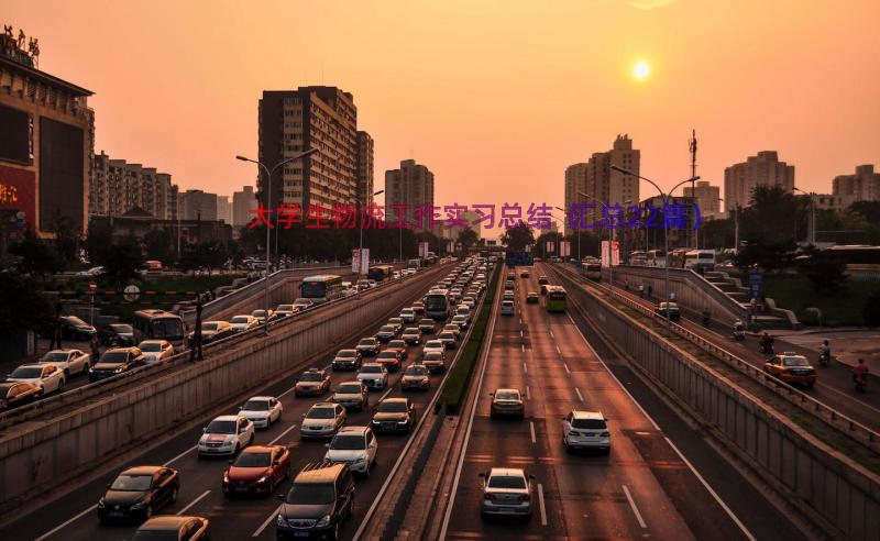 大学生物流工作实习总结（汇总22篇）