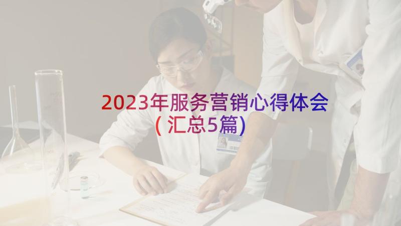 2023年服务营销心得体会(汇总5篇)