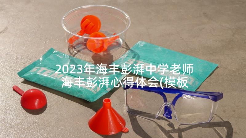2023年海丰彭湃中学老师 海丰彭湃心得体会(模板5篇)