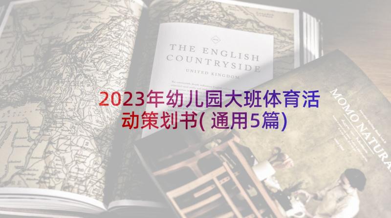 2023年幼儿园大班体育活动策划书(通用5篇)