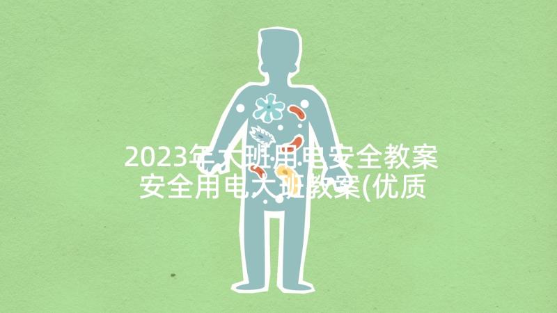 2023年大班用电安全教案 安全用电大班教案(优质7篇)