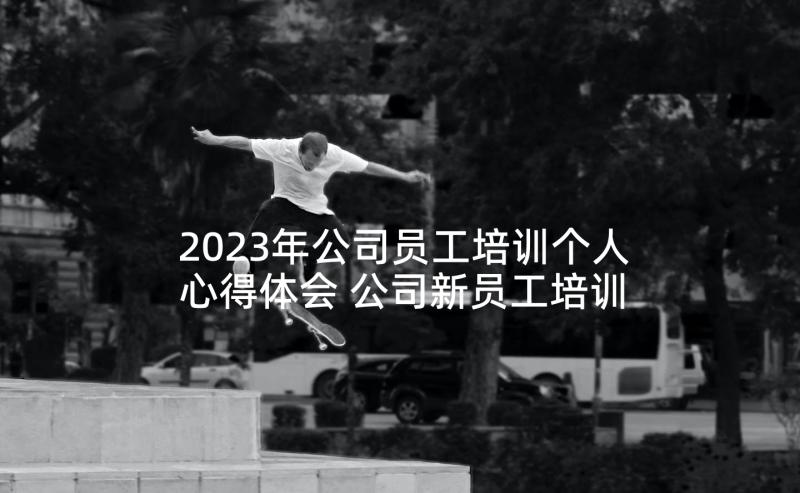 2023年公司员工培训个人心得体会 公司新员工培训个人心得体会(优质5篇)