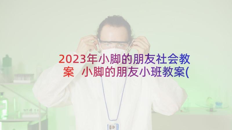 2023年小脚的朋友社会教案 小脚的朋友小班教案(通用5篇)