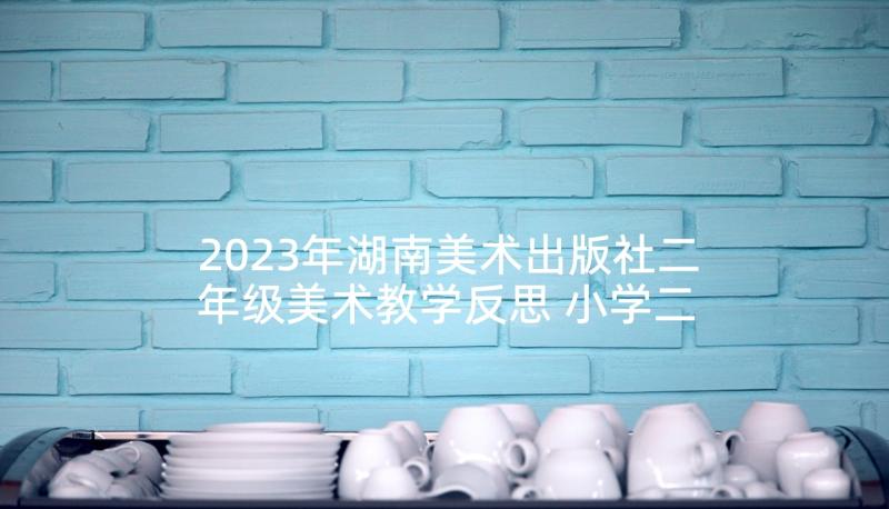 2023年湖南美术出版社二年级美术教学反思 小学二年级美术教学反思(大全5篇)