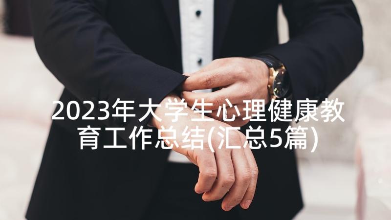 2023年大学生心理健康教育工作总结(汇总5篇)