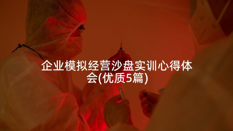 企业模拟经营沙盘实训心得体会(优质5篇)