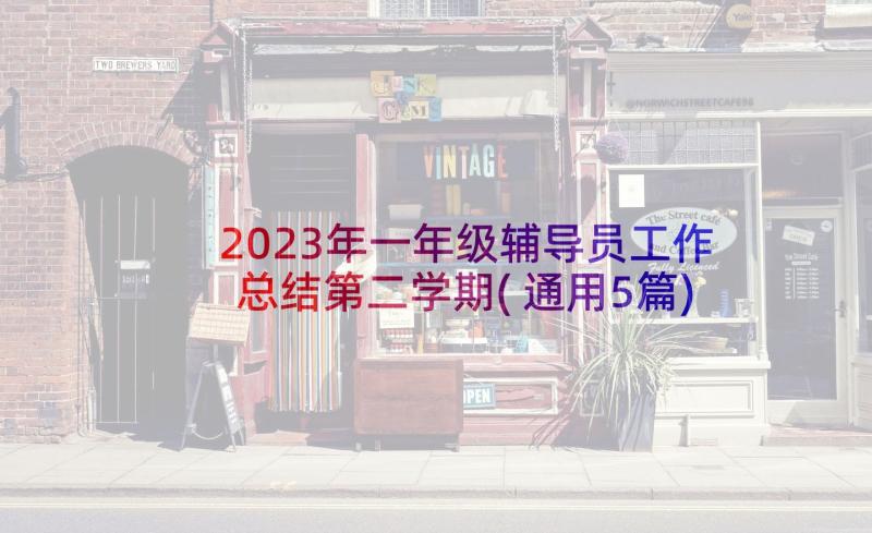 2023年一年级辅导员工作总结第二学期(通用5篇)