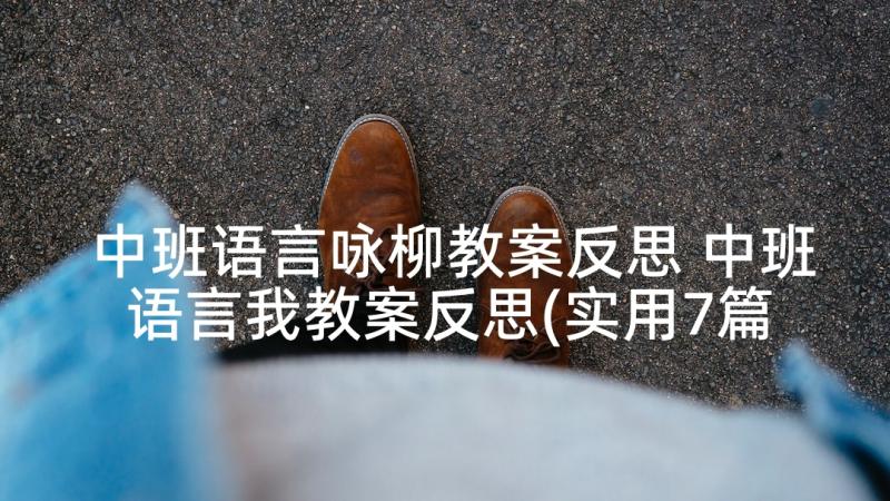 中班语言咏柳教案反思 中班语言我教案反思(实用7篇)