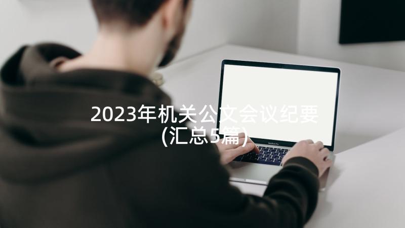 2023年机关公文会议纪要(汇总5篇)