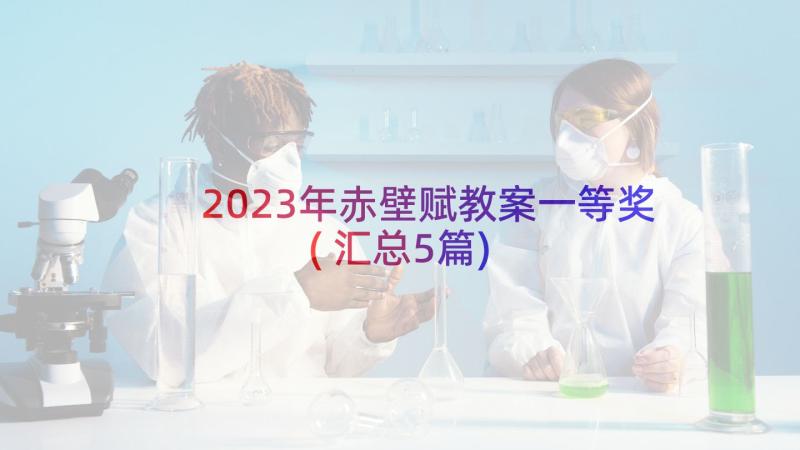 2023年赤壁赋教案一等奖(汇总5篇)