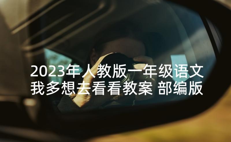 2023年人教版一年级语文我多想去看看教案 部编版一年级语文我多想去看看教案(精选5篇)