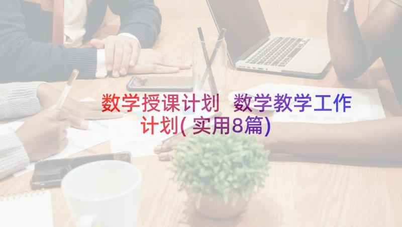 数学授课计划 数学教学工作计划(实用8篇)