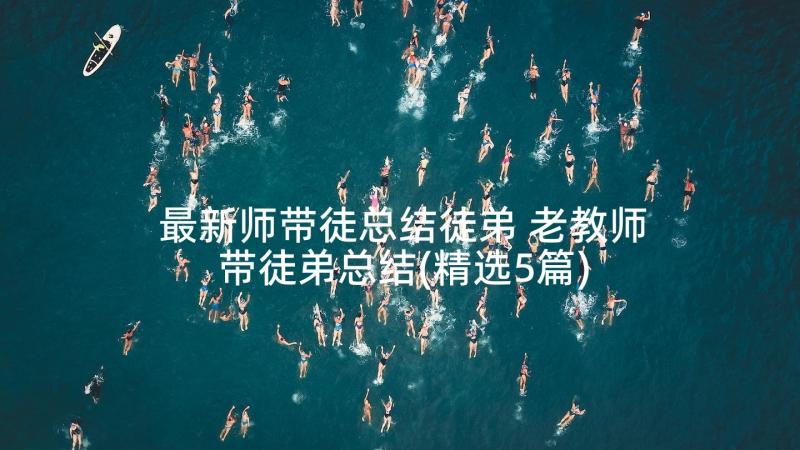 最新师带徒总结徒弟 老教师带徒弟总结(精选5篇)