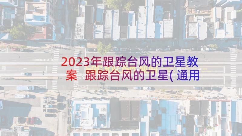 2023年跟踪台风的卫星教案 跟踪台风的卫星(通用7篇)