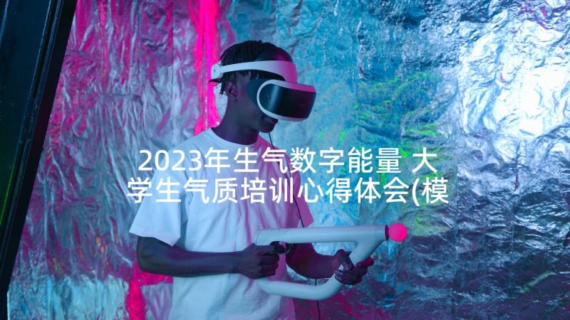 2023年生气数字能量 大学生气质培训心得体会(模板5篇)