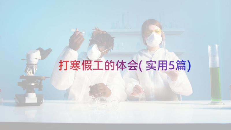 打寒假工的体会(实用5篇)