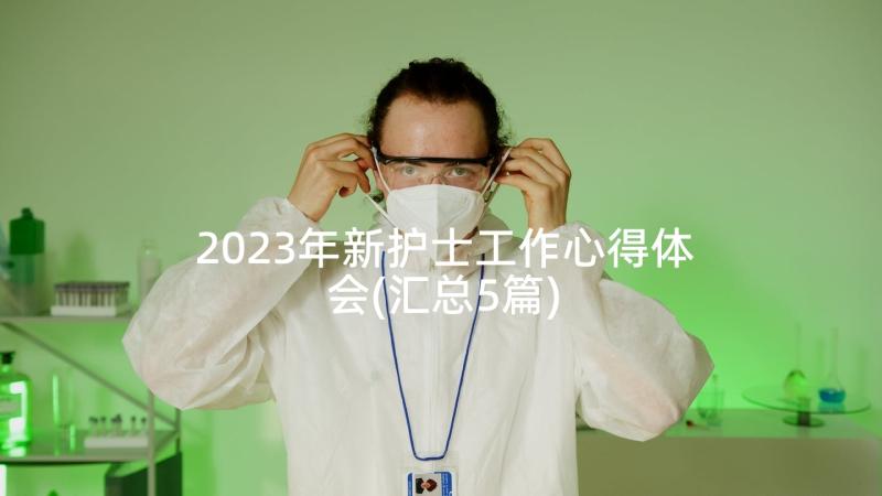 2023年新护士工作心得体会(汇总5篇)