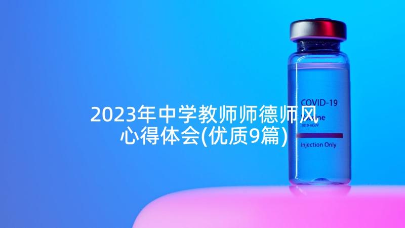 2023年中学教师师德师风心得体会(优质9篇)