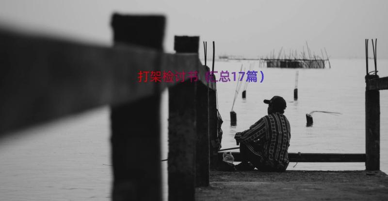 打架检讨书（汇总17篇）