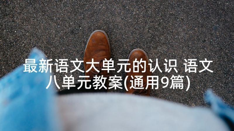 最新语文大单元的认识 语文八单元教案(通用9篇)