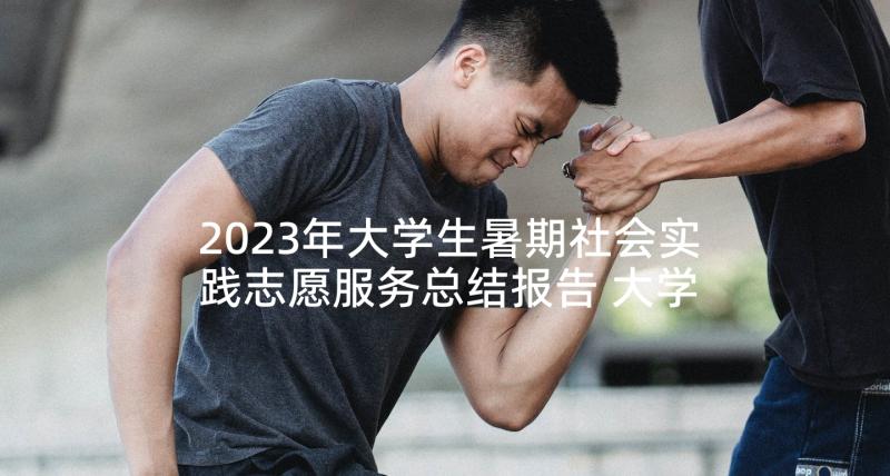 2023年大学生暑期社会实践志愿服务总结报告 大学生暑期志愿服务社会实践活动总结(大全5篇)