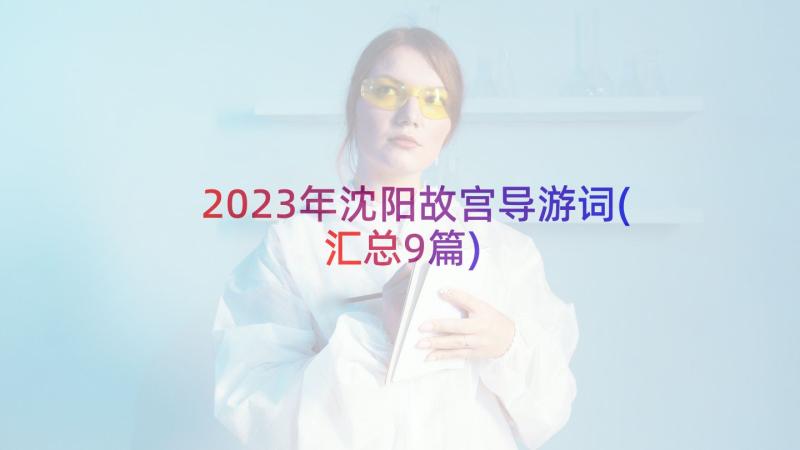 2023年沈阳故宫导游词(汇总9篇)