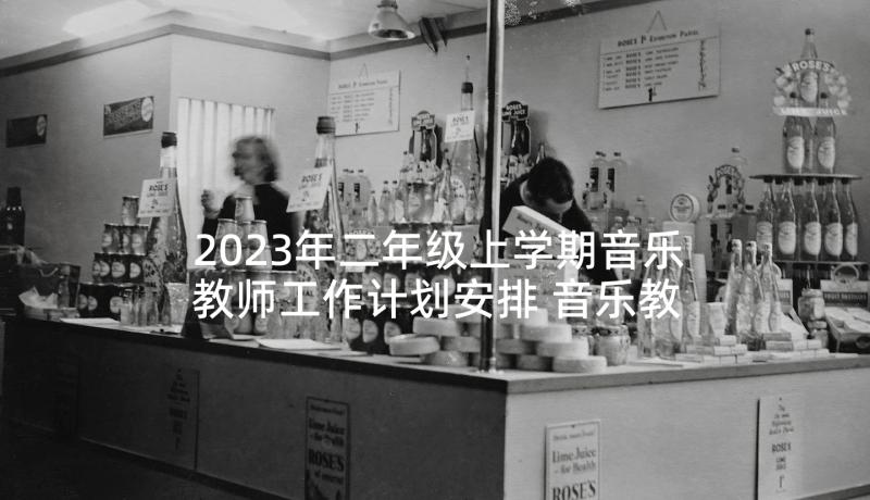 2023年二年级上学期音乐教师工作计划安排 音乐教师新学期工作计划(通用7篇)