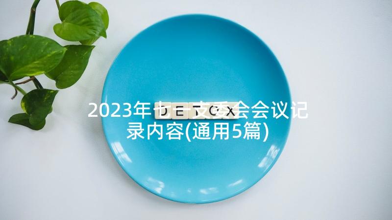 2023年七一支委会会议记录内容(通用5篇)