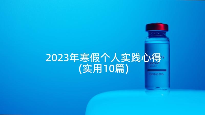 2023年寒假个人实践心得(实用10篇)