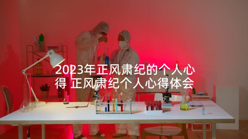 2023年正风肃纪的个人心得 正风肃纪个人心得体会(精选5篇)