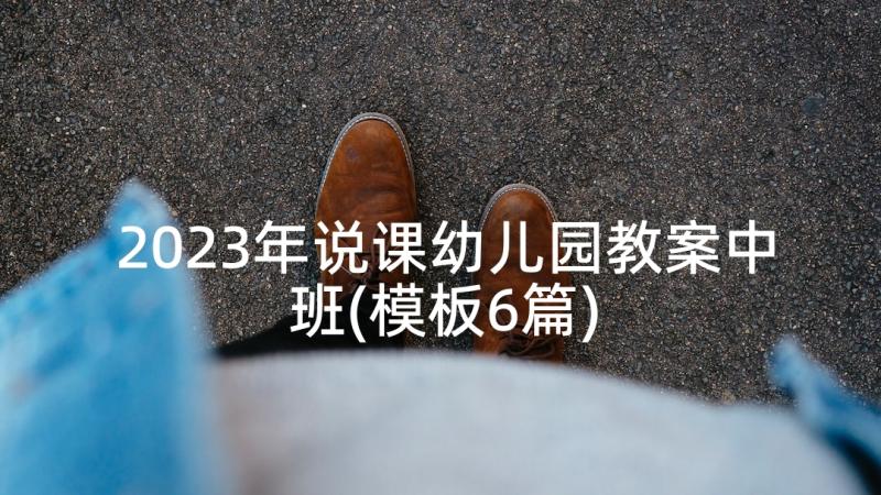 2023年说课幼儿园教案中班(模板6篇)