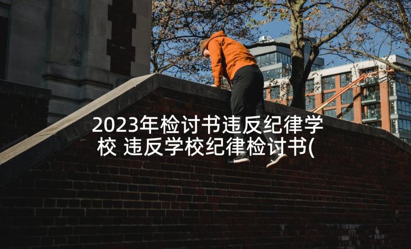 2023年检讨书违反纪律学校 违反学校纪律检讨书(优质8篇)