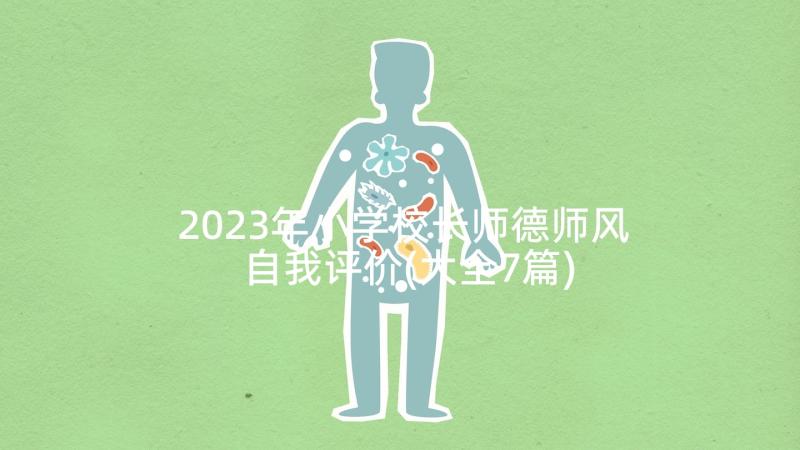 2023年小学校长师德师风自我评价(大全7篇)