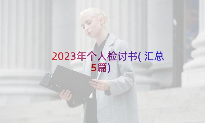 2023年个人检讨书(汇总5篇)