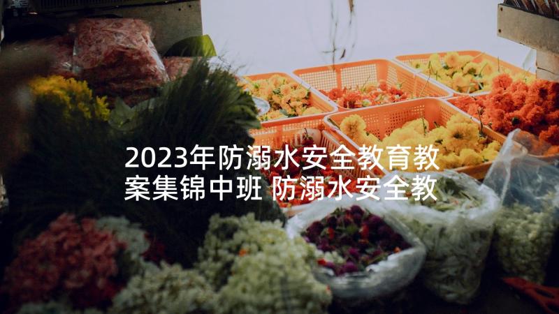 2023年防溺水安全教育教案集锦中班 防溺水安全教育教案(大全8篇)