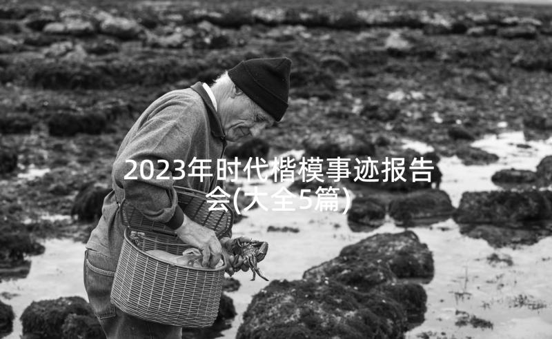 2023年时代楷模事迹报告会(大全5篇)