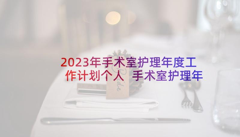 2023年手术室护理年度工作计划个人 手术室护理年度工作计划(汇总5篇)