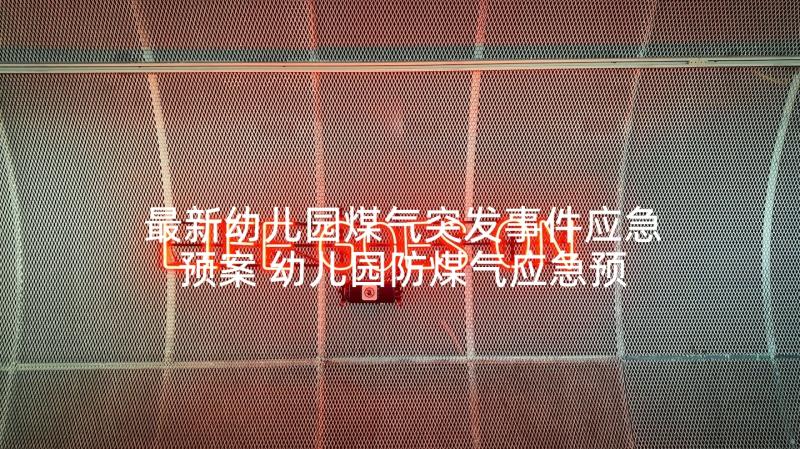 最新幼儿园煤气突发事件应急预案 幼儿园防煤气应急预案(模板7篇)