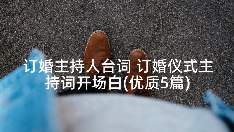 订婚主持人台词 订婚仪式主持词开场白(优质5篇)