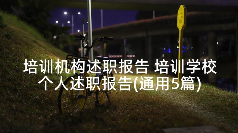 培训机构述职报告 培训学校个人述职报告(通用5篇)