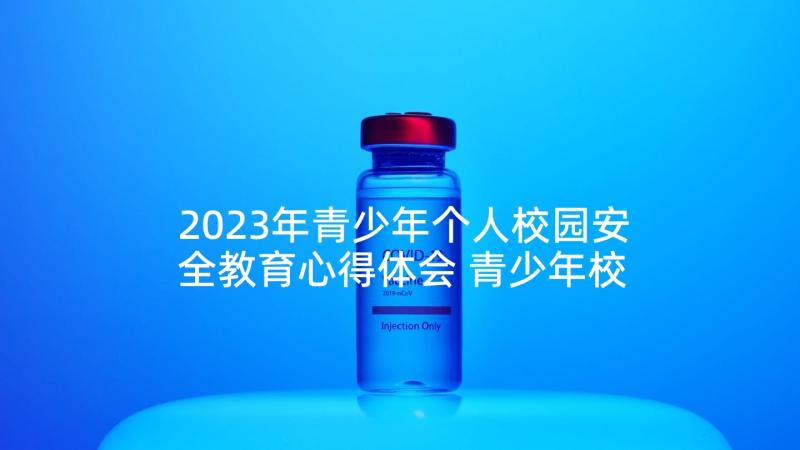 2023年青少年个人校园安全教育心得体会 青少年校园安全教育心得(模板5篇)