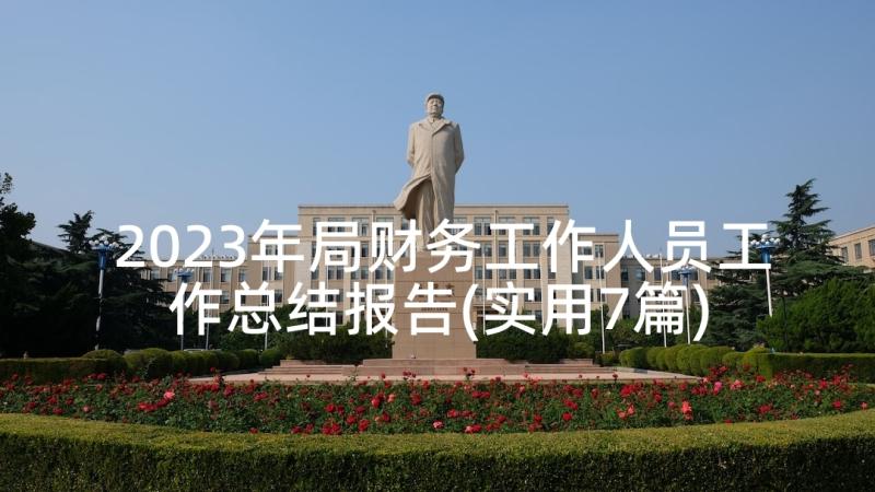 2023年局财务工作人员工作总结报告(实用7篇)