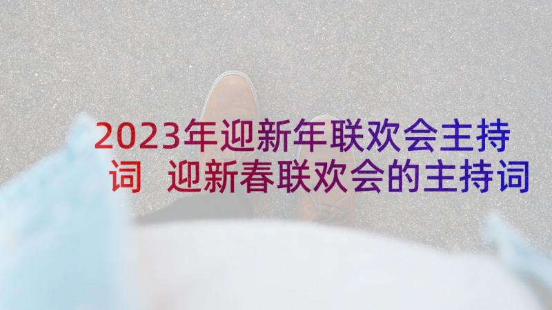 2023年迎新年联欢会主持词 迎新春联欢会的主持词精彩(优秀7篇)