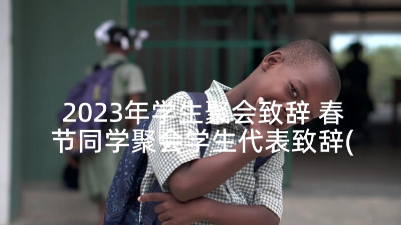 2023年学生聚会致辞 春节同学聚会学生代表致辞(优质5篇)